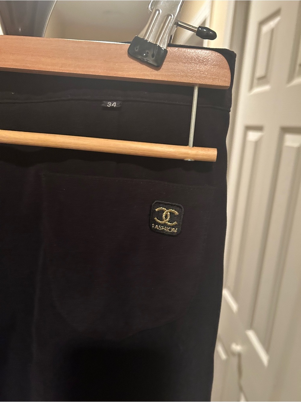 Check this out (cc Logo Velvet pant)